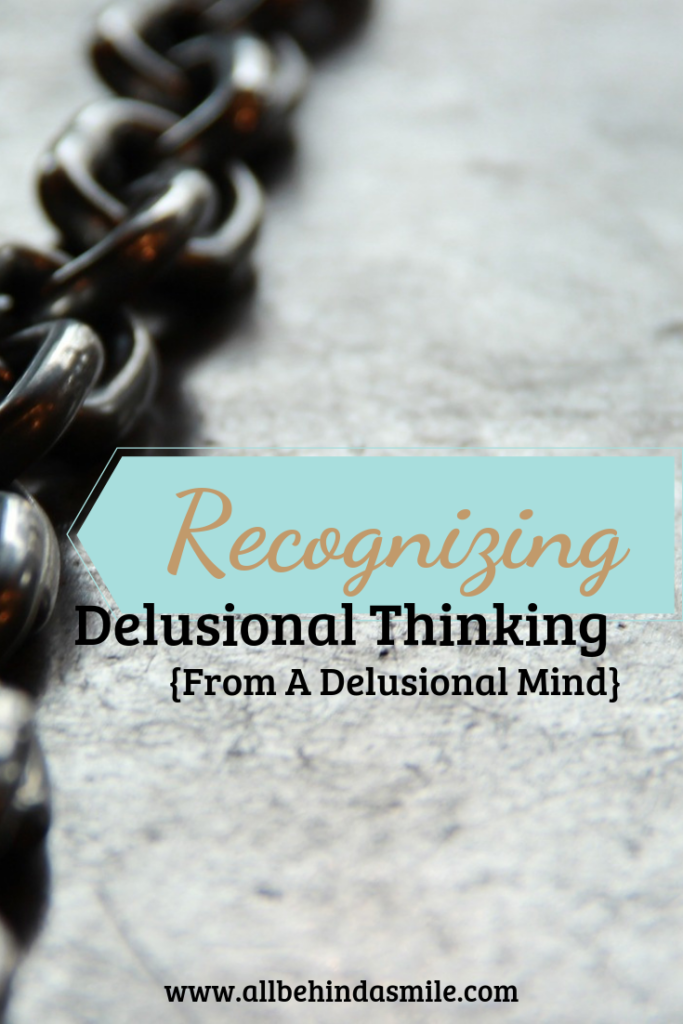 Recognizing Delusional thinking over image of chain