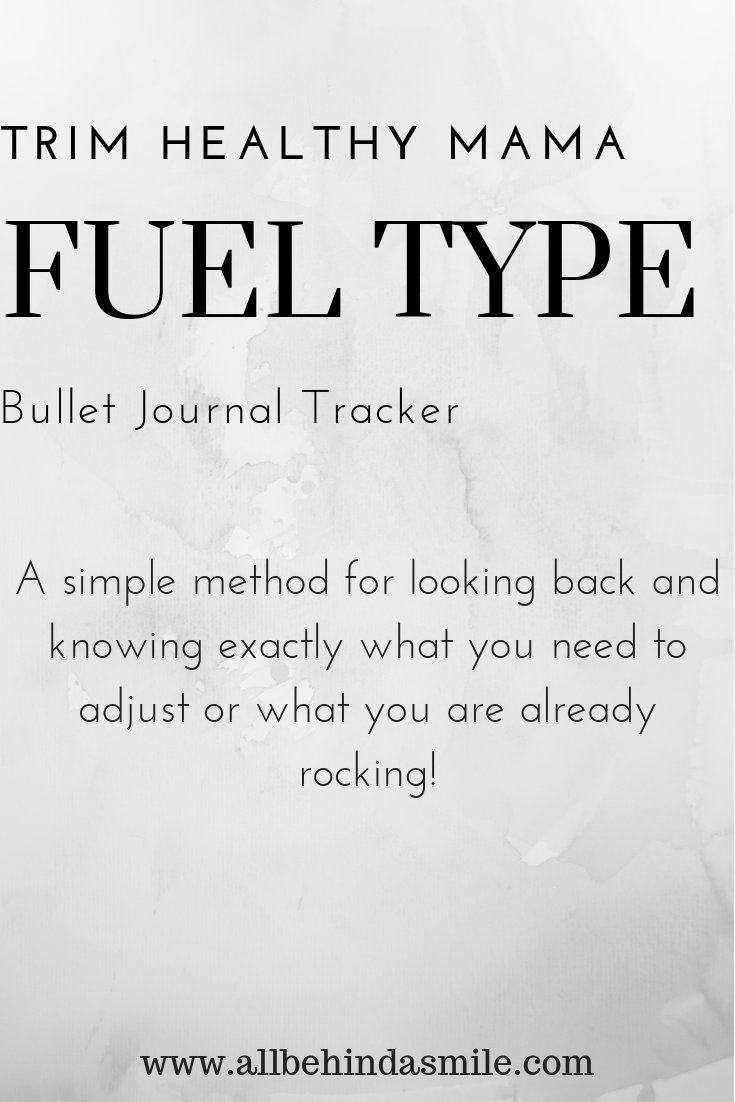 Trim Healthy Mama Fuel Type Bullet Journal Tracker