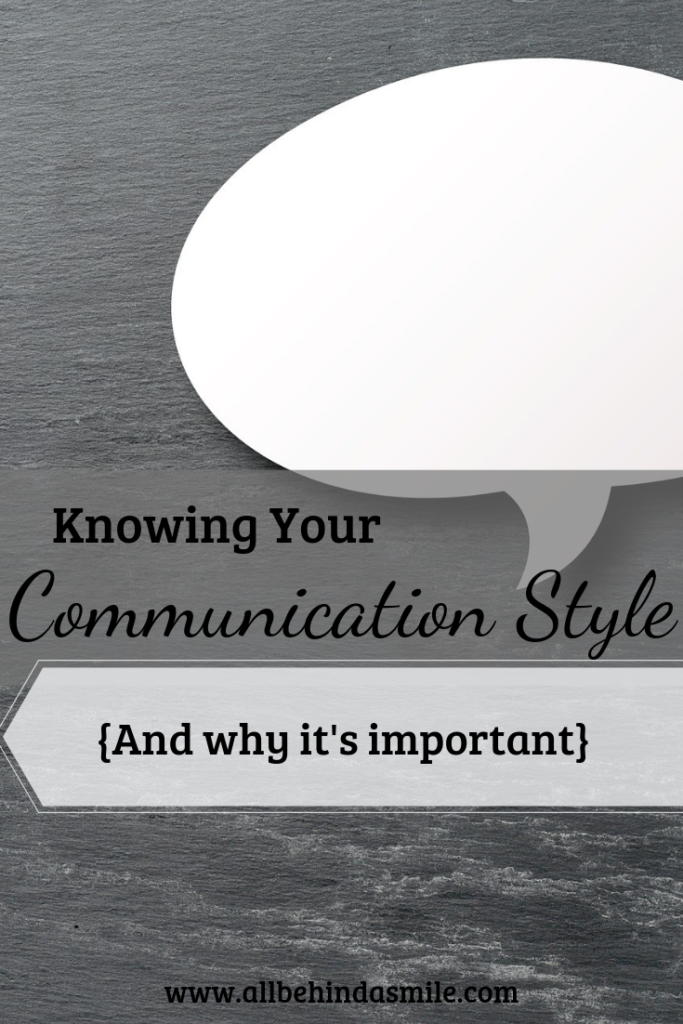 Knowing Your Communication Style over image of a speech bubble
