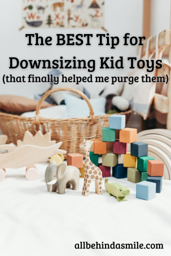 The BEST Tip for Downsizing Kid Toys (that helped me finally purge them)