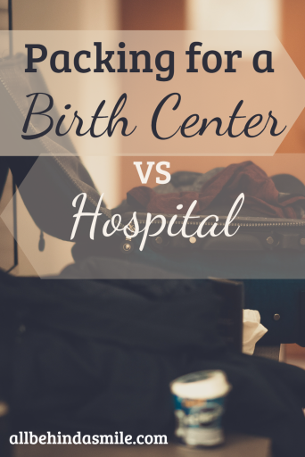 Packing for Birth Center VS Hospital Packing for a Birth Center VS Hospital over image of a packed dark colored suitcase