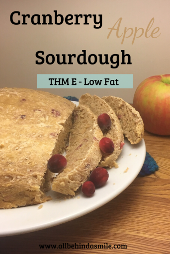 Cranberry Apple sourdough bread - THM E Low Fat
